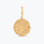 14 Ayar Altın, Sarı renk, 1.93 g özellikli Vintage Pusula charm