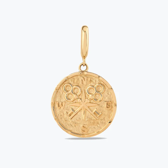 Vintage Pusula charm 1 14 Ayar Altın, Sarı renk, 1.93 g özellikli Vintage Pusula charm
