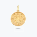 Pusula Figürlü Antik Altın Charm, 14 Ayar Altın, Sarı renk, 1.66 g