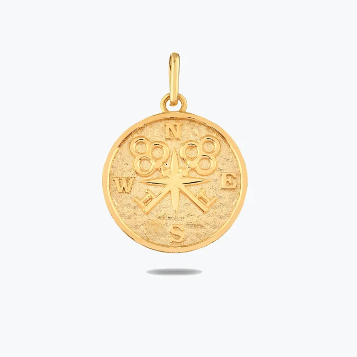 Pusula Figürlü Antik Altın Charm 1 Pusula Figürlü Antik Altın Charm, 14 Ayar Altın, Sarı renk, 1.66 g