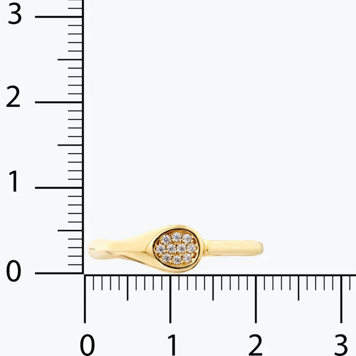 Ruby Markiz Taşlı Yüzük, 14 Ayar Altın, Sarı renk, 1.59 g, detay görünümü