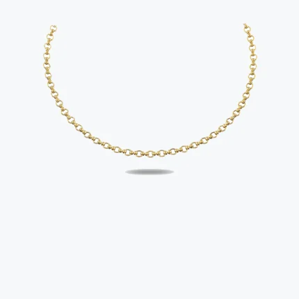 Sade Zincir Choker, 14 Ayar Altın, Sarı renk, 7.66 g