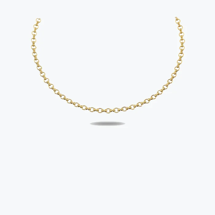Sade Zincir Choker 1 Sade Zincir Choker, 14 Ayar Altın, Sarı renk, 7.66 g