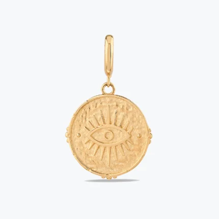 Tasarım Göz Charm – 14 Ayar Altın, Sarı renk, 1.83 g