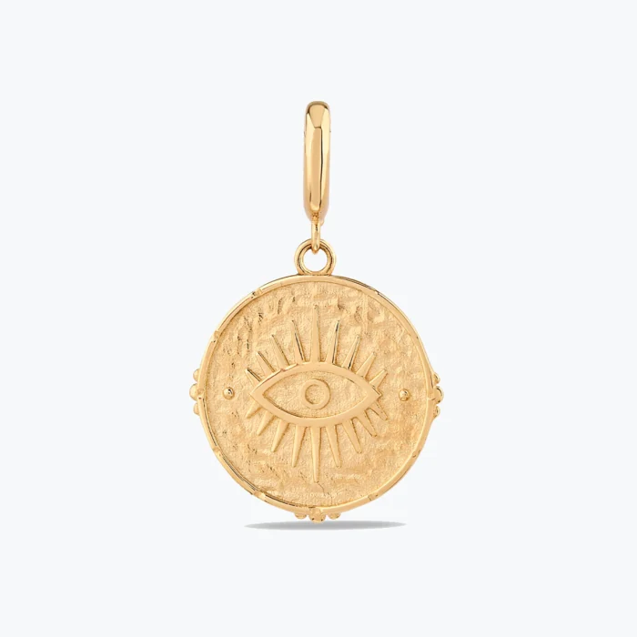 Tasarım Göz Charm 1 Tasarım Göz Charm – 14 Ayar Altın, Sarı renk, 1.83 g