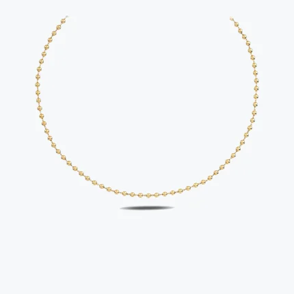 Ultra Minimal Top Choker – 14 Ayar Altın, Sarı renk, 6.27 g
