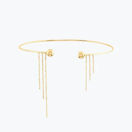 Venüs Tel Choker – 14 Ayar Altın, Sarı renk, 7.23 g