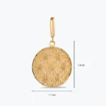Kabartma Yaşam Çiçeği Altın Kolye Ucu Charm 3 Kabartma Yaşam Çiçeği Altın Kolye Ucu Charm galeri görünümü – 14 Ayar Altın, Sarı renk, 1.85 g