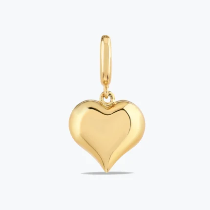 bomb kalp charm – 14 Ayar Altın, Sarı renk, 1.14 g