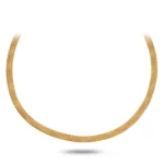 14 Ayar Sarı Altın Snake Choker Kolye