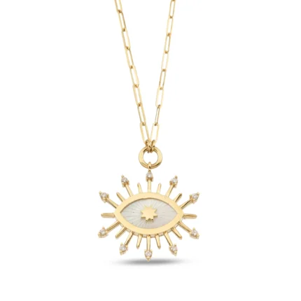 Altınkenti 45 14 Ayar Sarı Altın Big Eye Ataç Kolye