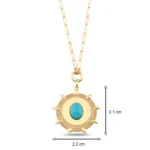 Altın Blue Huge Kolye 3 14 Ayar Sarı Altın Blue Huge Kolye