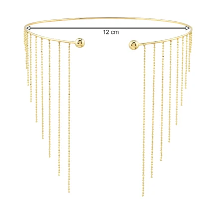 14 Ayar Sarı Altın Diva 3 Choker