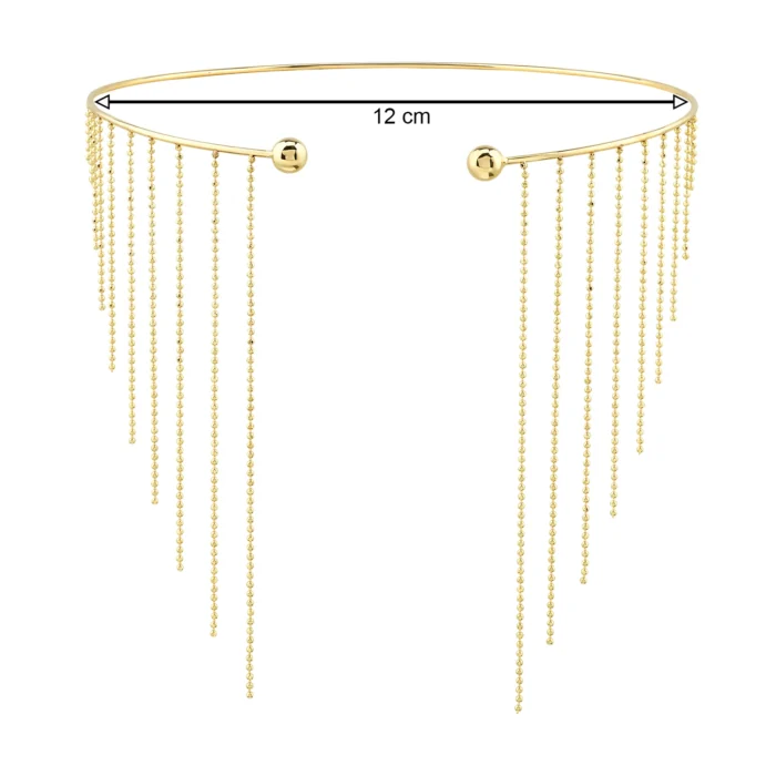 14 Ayar Sarı Altın Diva 3 Choker