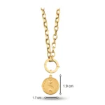 Altın Kalpler Charm Kolye 5 14 Ayar Sarı Altın Kalpler Charm Kolye