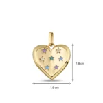 Altın Kalpler Charm 3 14 Ayar Sarı Altın Kalpler Charm