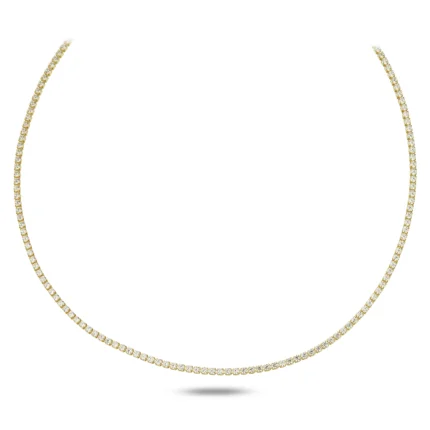 14 Ayar Sarı Altın Strong Shine Choker