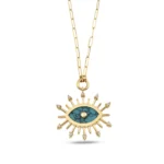 Altın Vintage Big Sun Kolye 2 14 Ayar Sarı Altın Vintage Big Sun Kolye
