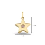 Altın Yıldız Charm 3 14 Ayar Sarı Altın Yıldız Charm