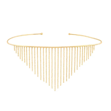 14 Ayar Sarı Altın Diva 2 Choker