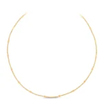 14 Ayar Sarı Altın Ezme Forse Choker