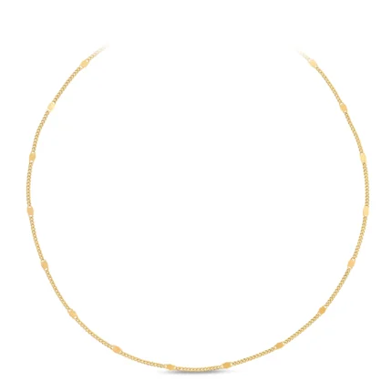 14 Ayar Sarı Altın Ezme Forse Choker