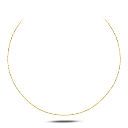 14 Ayar Sarı Altın Forse Choker