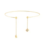 14 Ayar Sarı Altın Galaksi Tel Choker