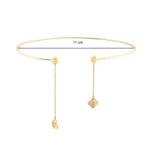 14 Ayar Sarı Altın Galaksi Tel Choker