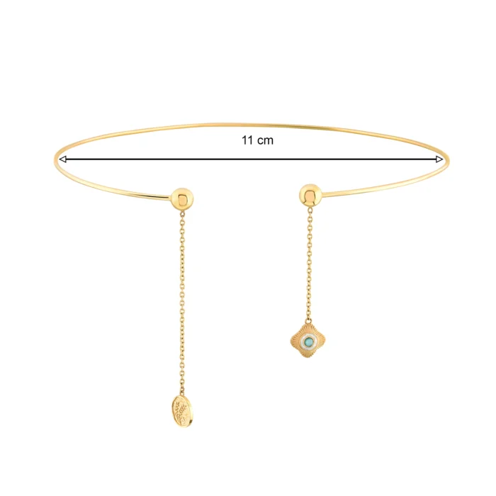 14 Ayar Sarı Altın Galaksi Tel Choker