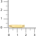 Geometrik Kesim Yüzük 4 14 Ayar Sarı Altın Geometrik Kesim Yüzük