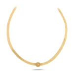 14 Ayar Sarı Altın Göz Figür Choker