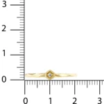 Minimal Altıgen Geometrik Kesim Yüzük 4 14 Ayar Sarı Altın Minimal Altıgen Geometrik Kesim Yüzük
