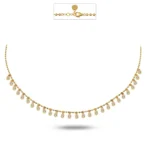 14 Ayar Sarı Altın Minimal Işıl Choker