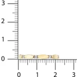 Minimal Sıra Taşlı ve Oval Yüzük 4 14 Ayar Sarı Altın Minimal Sıra Taşlı ve Oval Yüzük
