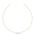 14 Ayar Sarı Altın Minimal Top Detay Choker
