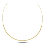 14 Ayar Sarı Altın Minimal Toplar Choker