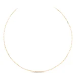 14 Ayar Sarı Altın Minimal Zincir Choker