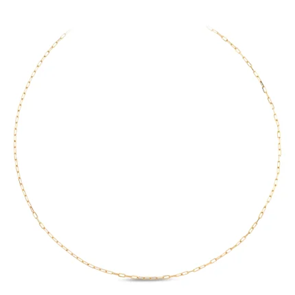 14 Ayar Sarı Altın Minimal Zincir Choker