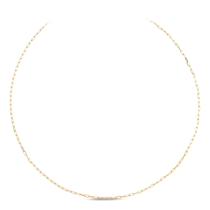 Minimal Zincir Choker 1 14 Ayar Sarı Altın Minimal Zincir Choker