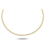 Sade Zincir Choker 2 14 Ayar Sarı Altın Sade Zincir Choker