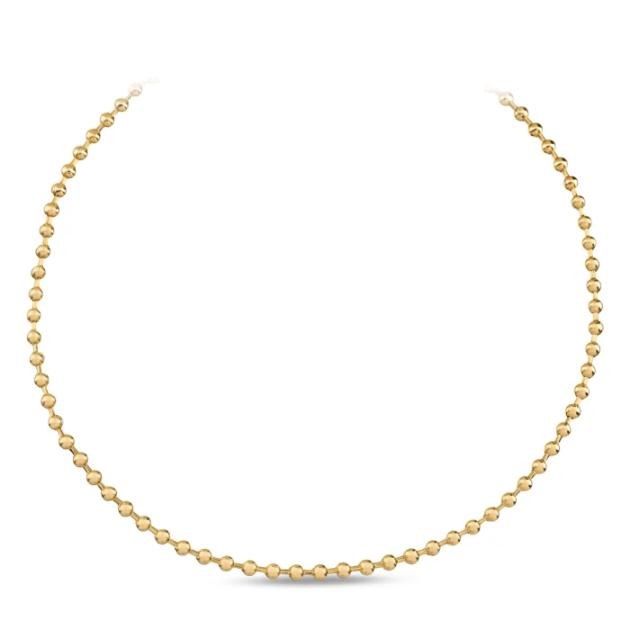 14 Ayar Sarı Altın Ultra Minimal Top Choker